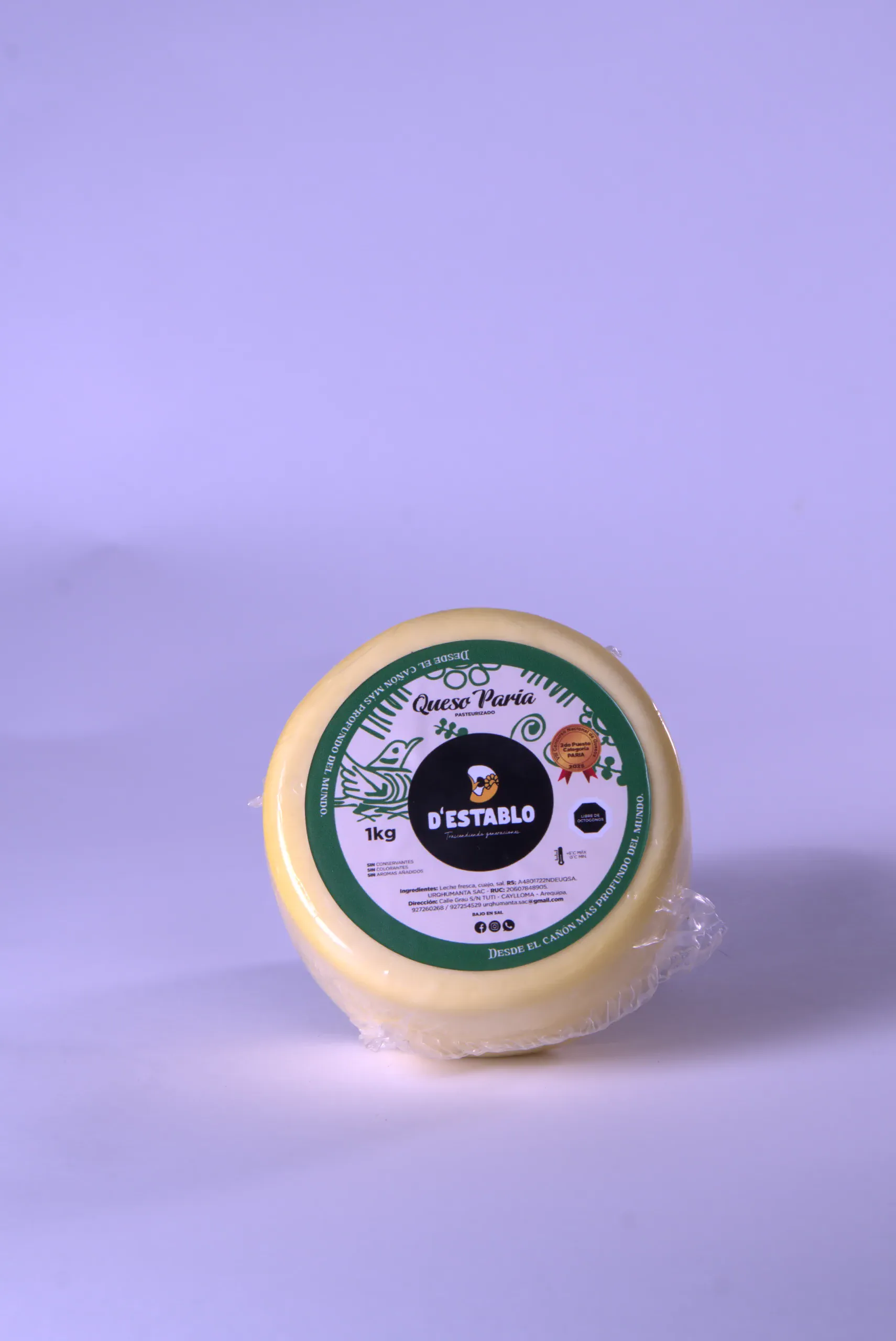 Rueda de Queso Paria D'Establo 1kg